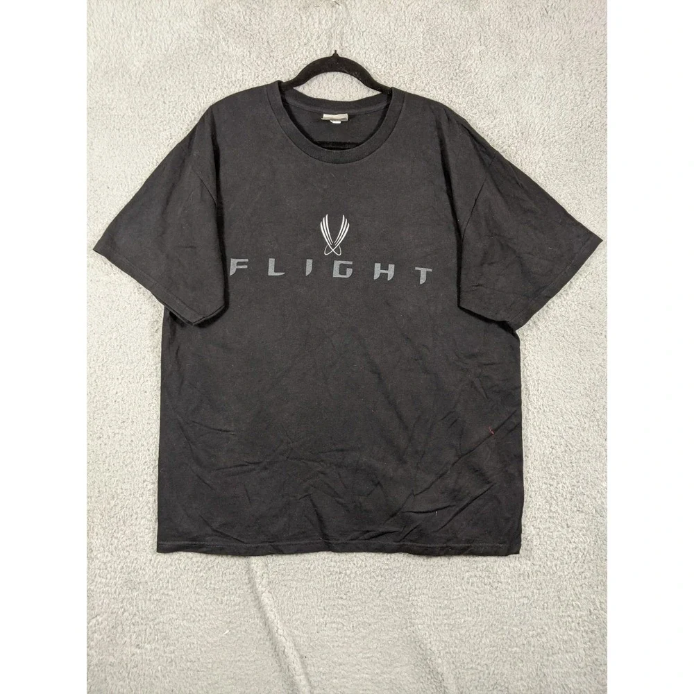 Nike Flight Apparel T Shirt Mens L Black Cotton Performance Crew Neck Streetwear